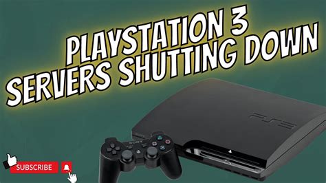 shutting down ps3 servers