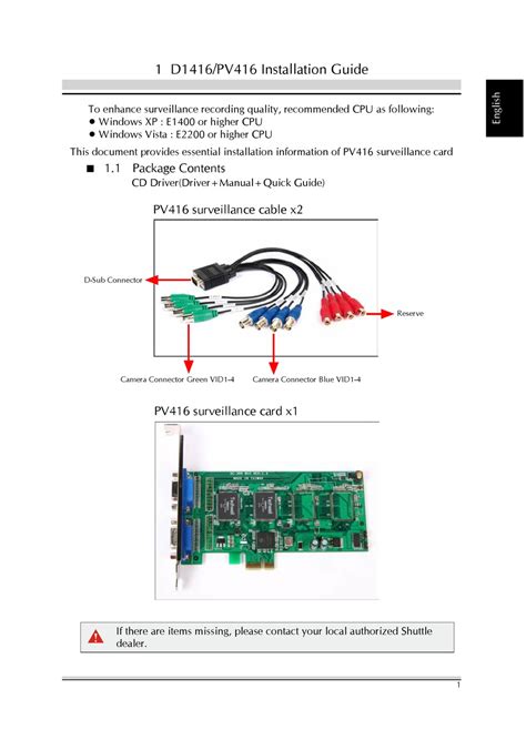 shuttle d1416 desktops owners manual Reader