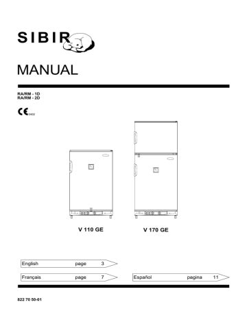 sibir gas fridge manual PDF