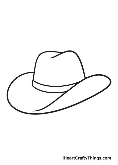 side drawing of a hat