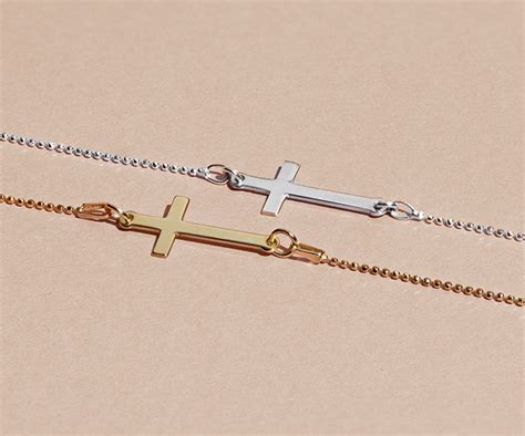 sideways cross necklace significance