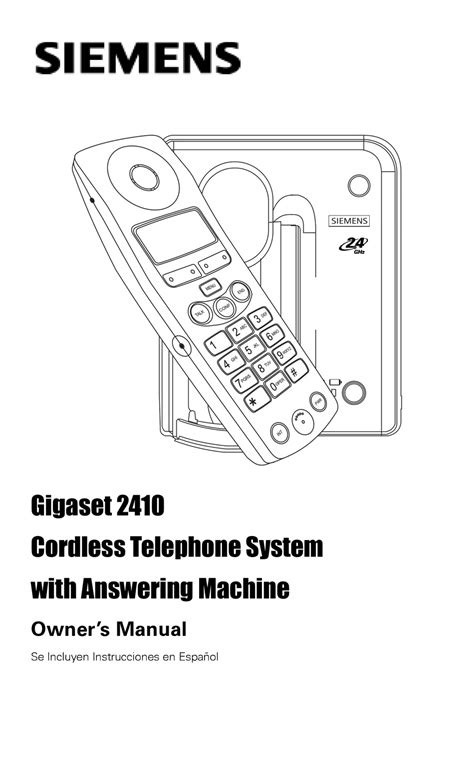siemens 2410 telephones owners manual Doc