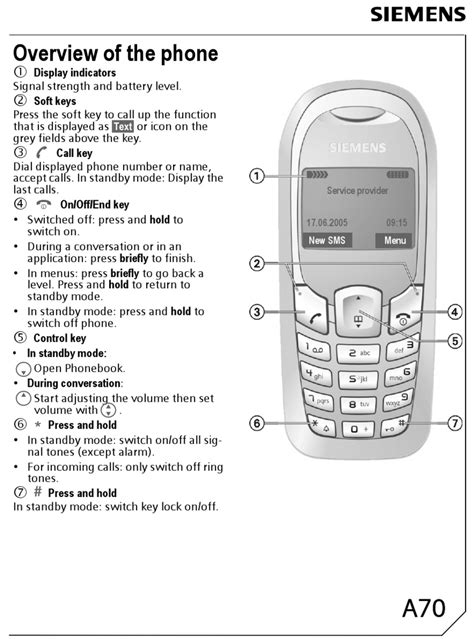 siemens a70 cell phones owners manual Reader