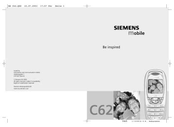 siemens cell phones cf62t manual Kindle Editon