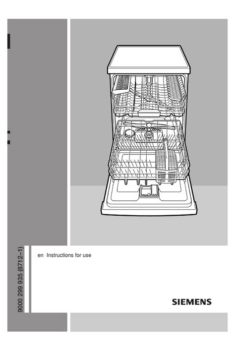 siemens dishwasher user manual download Kindle Editon