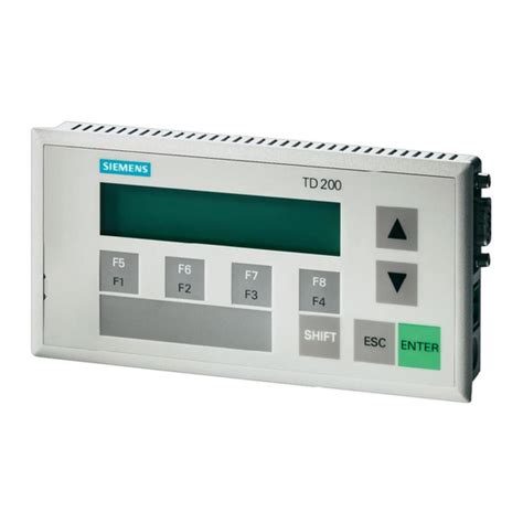 siemens td200 user manual Reader