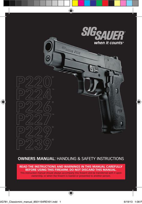 sig sauer 1911 manual PDF