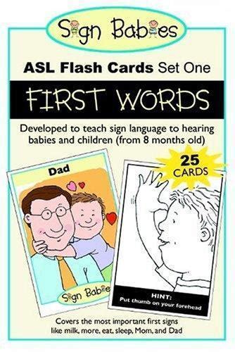 sign babies asl flash cards set one first words Doc