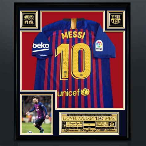 signed messi jersey