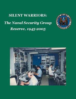 silent warriors the naval security group reserve 1945 2005 Doc