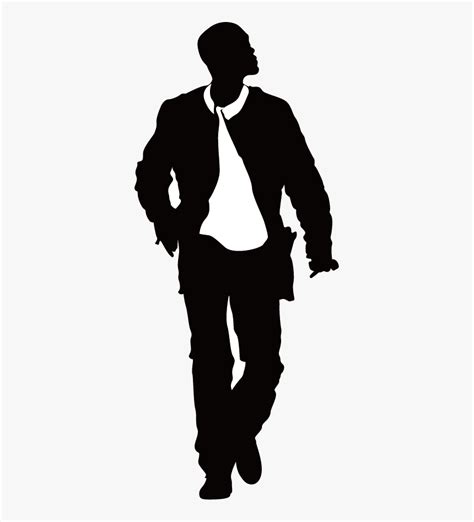 silhouettes of cool men