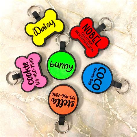 silicone dog tag