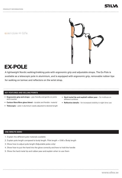 silva ex pole plus owners manual Doc