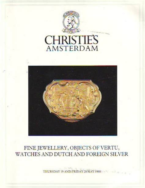 silver jewellery and objects of verty christies amsterdam PDF