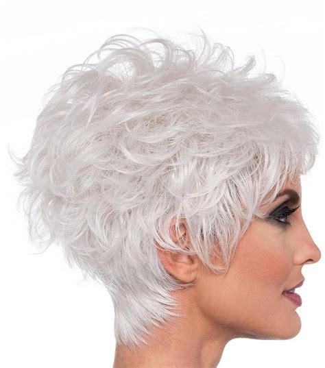 silver white wig