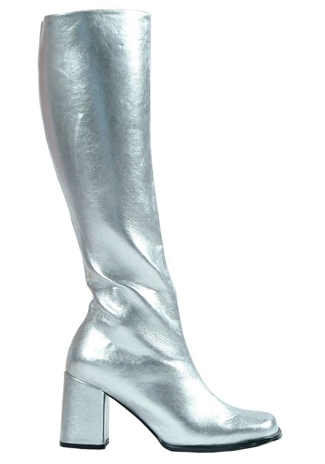 silver women's boots