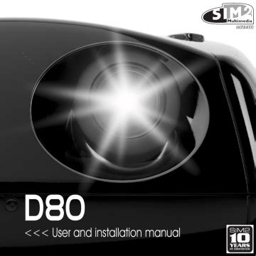 sim2 d80 projectors owners manual PDF