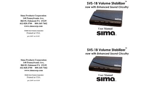 sima svs 4 owners manual Epub