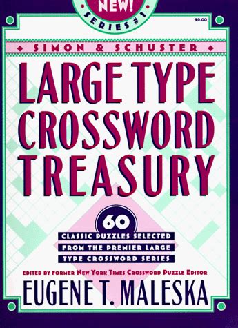 simon and schuster large type crosswords treasury 1 Kindle Editon