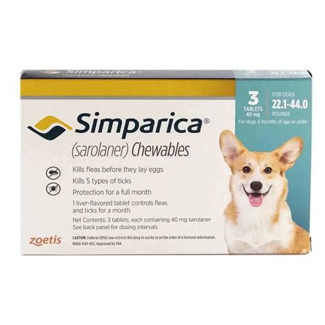 simparica chewable tablets for dogs