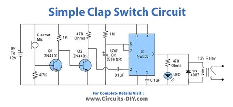 simple clap switch circuit diagram Reader