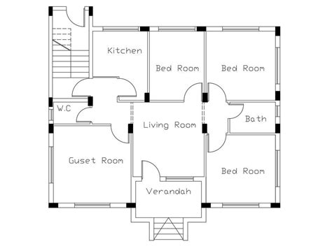 simple house diffarent type ground floor plan 1 to 4 bhk pdf Doc