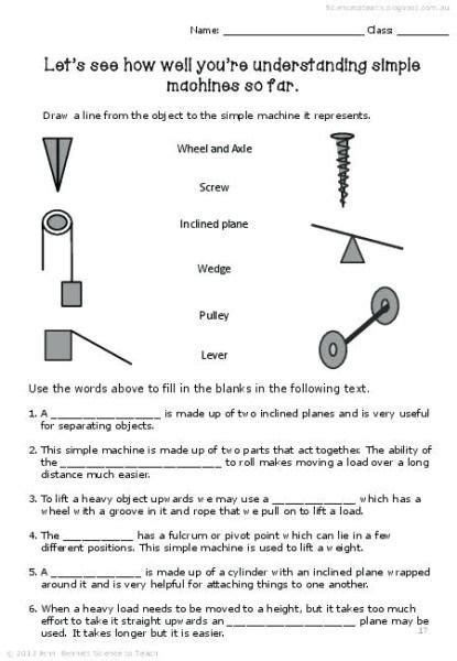 simple machines the science spot answer key PDF