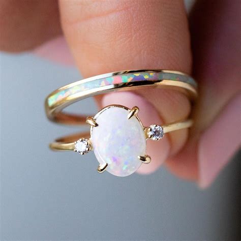 simple opal ring