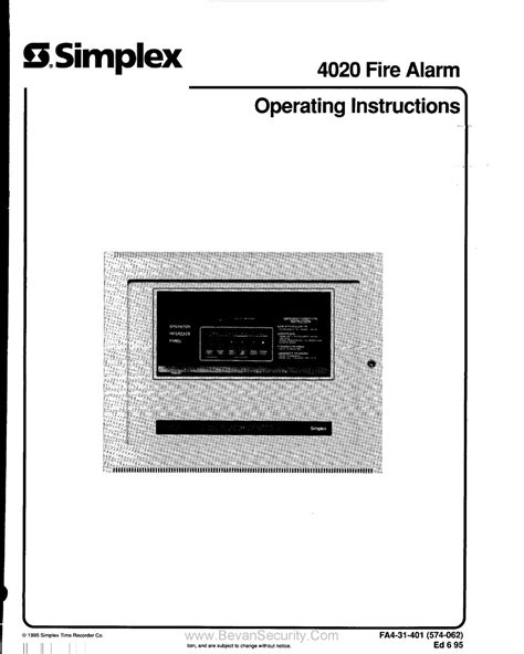 simplex 4006 manual PDF