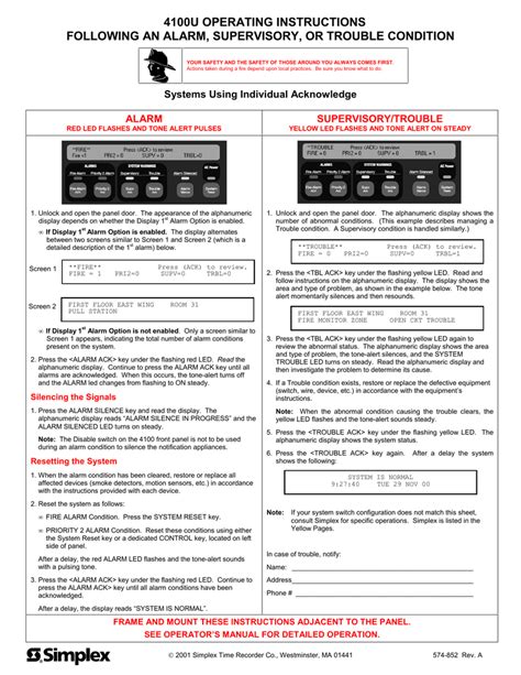 simplex 4100 troubleshooting manual PDF