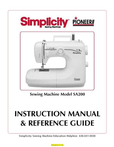 simplicity sewing machine manuals Epub