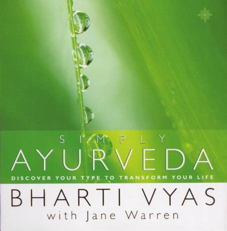 simply ayurveda discover your type to transform your life Doc