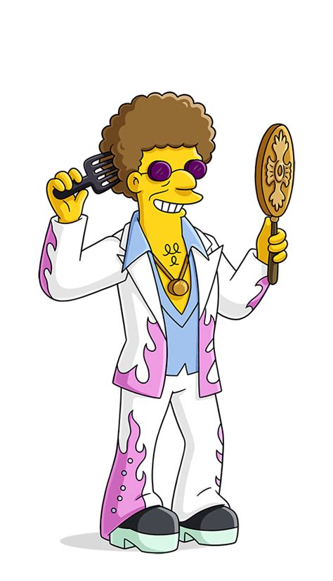 simpsons character disco stu