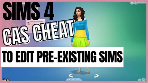 sims 4 cheats edit sim