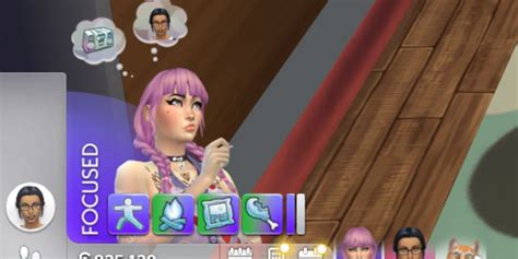 sims 4 how to get a sim focused