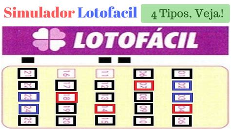 simulador da Lotofácil