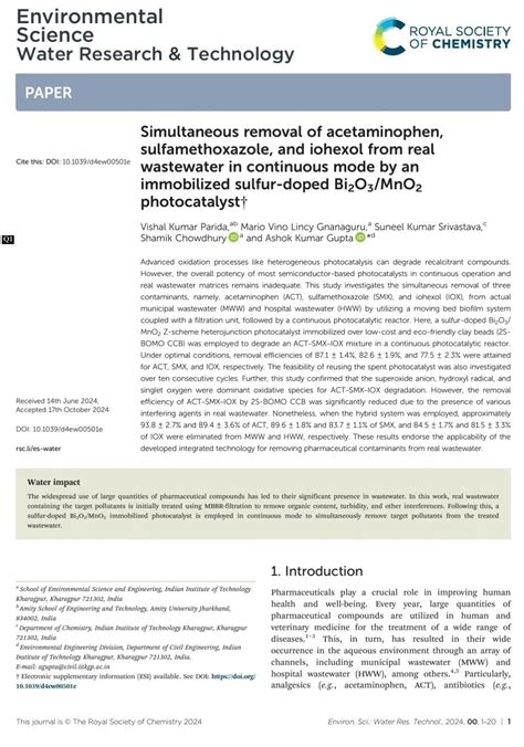 simultaneous multi pollutants removal advanced technology Doc