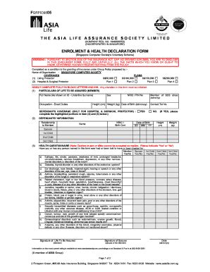 singapore arrival health declaration