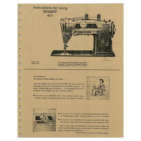 singer 401 instruction manual Doc