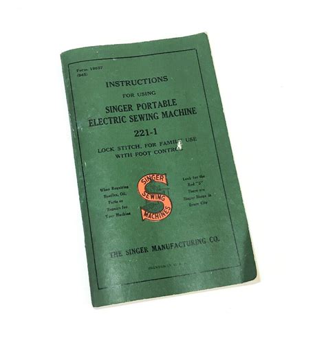 singer featherweight 221 manual PDF