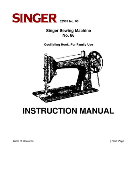 singer sewing machine manual free download Epub