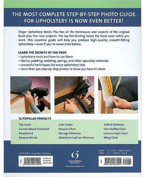 singer upholstery basics plus complete step by step photo guide PDF