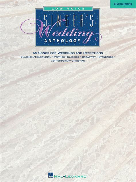 singers wedding anthology low voice revised edition Doc