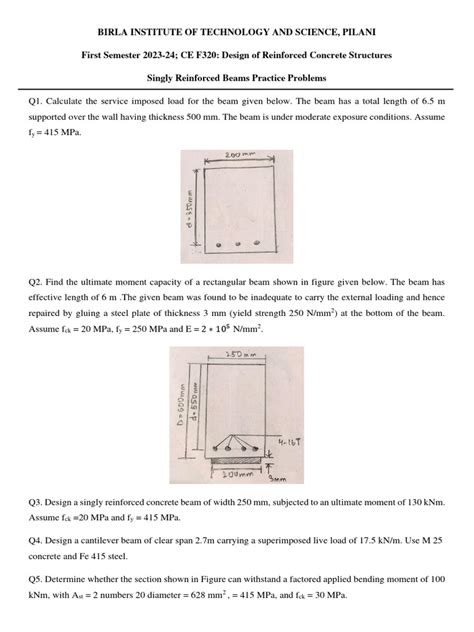 singly reinforced section theory and problems pdf Kindle Editon