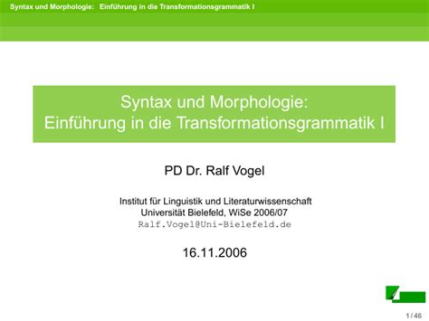 sinntax interpretierende transformationsgrammatik des deutschen PDF