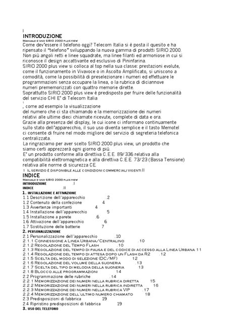 sirio 2000 plus view manuale istruzioni pdf PDF