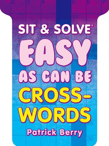 sit and solve® easy as can be crosswords sit and solve® series Epub