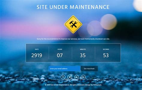 site down for maintenance html Doc