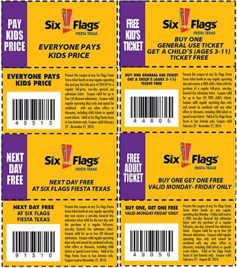 six flags great adventure promo codes Kindle Editon