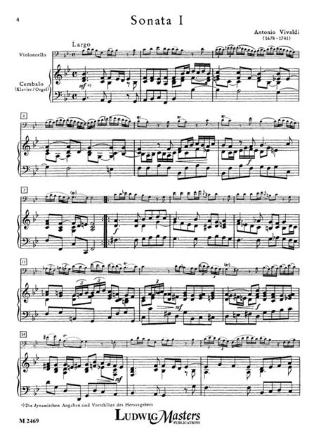 six sonatas f xiv nos 1 6 for cello and piano PDF